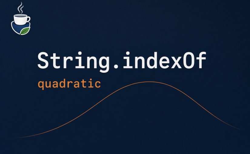 Java’s String.indexOf can be slow (quadratic)