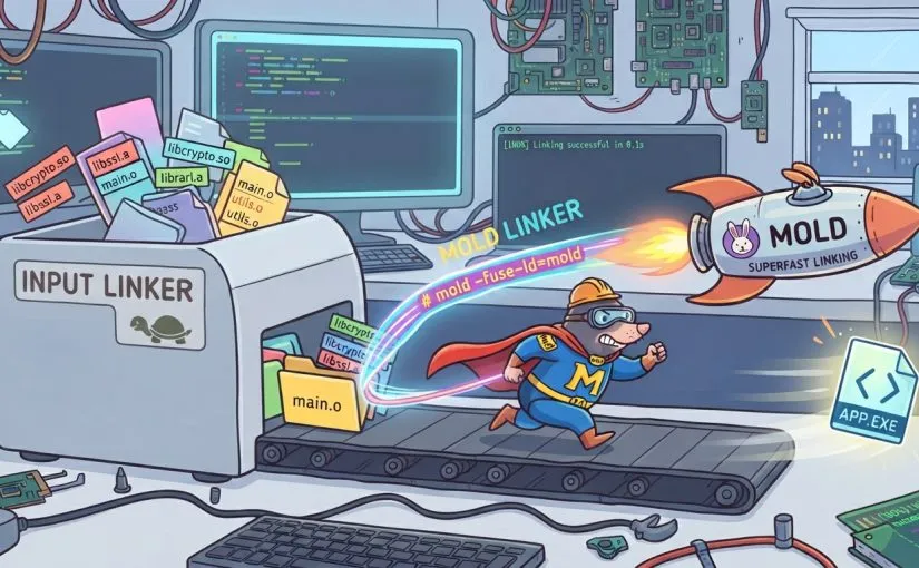 Faster software linking with mold