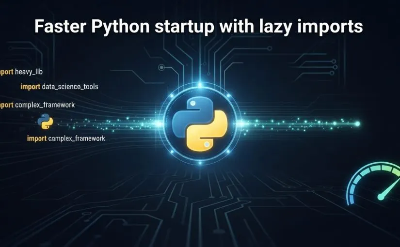 Faster Python startup with lazy imports
